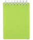 Блокнот А7 80л кл. "LINE NEON" зеленый, пласт.обл, спираль - фото 1