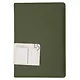 Ежедневник недат. А5 136л "MAPLE" оливковый, 7Б, иск.кожа, обл.поролон, тв.переплет, тонир.блок, скругл.углы, ляссе, инд.уп - фото 3