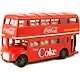 464001 Машинка литая коллекционная Motor City Classics - Die-сast модель по лицензии Coca-Cola London Double Decker Bus, масштаб 1:64 - фото 2