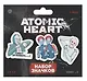 Набор значков Atomic heart Баба Зина (дерево) (3 штуки) - фото 1