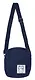 Сумочка на молнии кросс-боди (синяя) (вельвет) (16х14х6) (12-HanMa-764) - фото 1