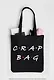 Сумка-шоппер. Crap bag (черная, 38х43 см, длина ручек 58 см) - фото 1