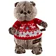 Мягкая игрушка Басик в свитере с оленями (22 см) (Ks22-089) - фото 1