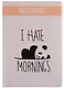 Обложка для паспорта I hate mornings (панда) (ПВХ бокс) - фото 1