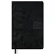 Ежедневник дат. 2026г. А5 176л "Тиволи глосс" черный, кожзам, тв.переплет, блинт.тиснение, офсет, справ.мат-лы, вырубка, закругл.углы, 2 ляссе, инд.уп - фото 1
