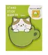Блок бумаги самоклеящийся 30 листов, "Cat in cup", в ассортименте - фото 8