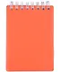 Блокнот А7 80л кл. "LINE NEON" оранжевый, пласт.обл, спираль - фото 1