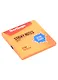 Блок бумаги 75*75 самоклеящийся оранжевый неон 80л, в клетку, "Ultra Sticky", Berlingo - фото 1
