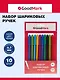 Набор шариковых ручек синих, Rainbow, GoodMark, 10 штук - фото 1