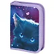 Пенал 1 отделение "Anime cat" 21*14 см, 1 откидная планка, полиэстер - фото 1