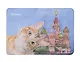 Магнит коты Храм Василия Блаженного (картон) (Москва) (МК/208/003) - фото 1