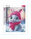 Набор для творчества. Алмазная мозаика "Зайчонок в шарфике" (20*25 см) - фото 3