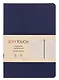 Ежедневник недат. А6+ 136л "SOFT TOUCH" ночной синий, интегр.переплет, иск.кожа, тонир.блок, скругл.углы, запечат.торец, ляссе, инд.уп - фото 1