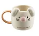 Кружка  с ушками Кролик эмоции (керамика) (300 мл) (12-08068-930) - фото 1