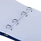 Тетрадь 120 листов, клетка, "Canvas" синяя, на кольцах, на резинке - фото 3