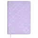 Ежедневник недат. А5 164л "Лайка" сиреневый, иск.кожа, тв.переплет, обл.поролон, офсет, ляссе,  подар.карт.коробка с ПВХ-крышкой + промостикер - фото 2