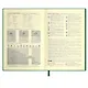 Ежедневник недат. А5 160л "Шеврет экстра" зеленый, иск.кожа, мягкий переплет, блинт.тиснение, офсет, ляссе - фото 6