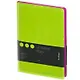 Ежедневник недат. А5 136л "Fuze. Салатовый" иск.кожа, цветной срез - фото 9