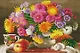 Алмазная мозаика Яркий пышный букет, 22*32 см. - фото 7