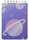 Блокнот А7 70л лин. "Planets" пласт.обл., спираль, инд.уп., ассорти - фото 1