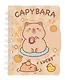 Записная книжка А7 80л лин. "CAPYBARA" спираль, карт.обл., липучка, ассорти - фото 3
