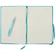 Книга для записей В5 96л кл. "Joy Book. Летнее небо" иск.кожа, тв.переплет, ляссе, резинка, инд.уп. - фото 3