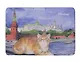 Магнит коты Кремль (картон) (Москва) (МК/208/004) - фото 1