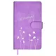 Ежедневник недат. А6+ 120л 110х190 "Бейбискин" сиреневый, иск.кожа, тв.переплёт, тиснение фольгой, магнит.клапан, офсет, ляссе - фото 1