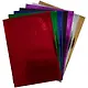 Бумага цветная 07цв 07л А4 самокл., металлиз., карт.папка - фото 3