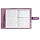 Ежедневник-органайзер недат. А6+ 80л 126х174 "Тиволи глосс" лиловый, иск.кожа, интегр.переплет, иснение фольгой, магнит.клапан , офсет, ляссе - фото 7