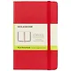Записная книжка Moleskine Classic Pocket, нелинованная, красная, 96 листов, А6 - фото 1