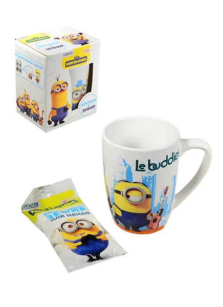 Миньоны кружка с зефиром для какао (15г) - фото 1