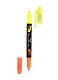 Текстовыделитель Pentel, Twin Checker, двухсторонний жёлтый, оранжевый - фото 3