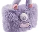 Сумка-шоппер плюшевая Монстрик (фиолетовая) (33х25) - фото 5