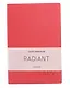 Ежедневник недат. А5 152л "Radiant" красный, иск.кожа, интегр.переплет, покрытие Soft Touch, офсет, скругл.углы, ляссе - фото 1
