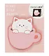 Блок бумаги самоклеящийся 30 листов, "Cat in cup", в ассортименте - фото 7