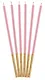 Набор свечей для торта Pink (розовые) (6шт) (15см) (12-7color-candle_13) - фото 3