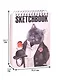 Скетчбук 185*250 120л "BV" бел.внутр.блок., 60г/м2, спираль, ассорти, Bruno Visconti - фото 2