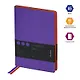 Ежедневник недат. А5 136л "Fuze. Фиолетовый" иск.кожа, цветной срез - фото 2