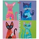 Папка-обложка для тетради со сменными блоками А5 "МЫ-кошки" 2 кольца, глянц.ламин., ассорти - фото 1