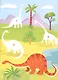 Динозаврики. Многоразовые наклейки по номерам - фото 3