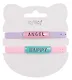 Набор парных браслетов Angel, Happy (силикон) (12-04407-B76) (Lafilaf) - фото 8
