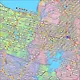 Физическая настенная карта "Вологодская область". Масштаб 1:1000000 - фото 2