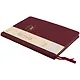 Ежедневник недат. А5 96л "Bambi" бордовый, иск.кожа, интегр.переплет, тонир.блок, ляссе - фото 2