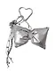 Брелок-обвес на сумку Бантик серебряный (12-18031-202505-S83) - фото 1