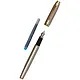 Перьевая ручка Parker, IM Brushed Metal GT, синяя - фото 2