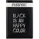Обложка для паспорта Black is my happy color (ПВХ бокс) (ОП2021-281) - фото 1