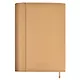 Ежедневник недат. А5 160л "Наппа экстра" бежевый,  иск.кожа, тв.переплет, блинт.тиснение, офсет, ляссе - фото 10