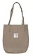 Сумка-шоппер с кнопкой серая (вельвет) (33х31) Bookvalno - фото 7
