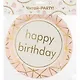 Набор бумажных тарелок Happy birthday на розовом фоне (22 см) (6 шт) (12-01582-G3) - фото 3